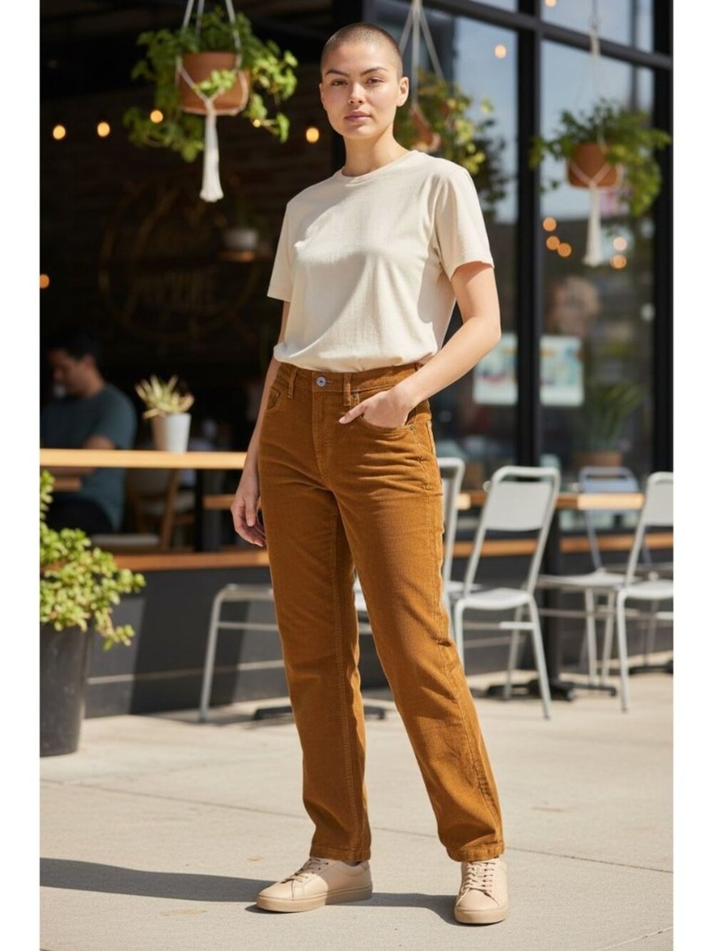 NEW Patagonia Womens 25 Corduroy Pants Everyday Cord Straight Leg Caramel Brown